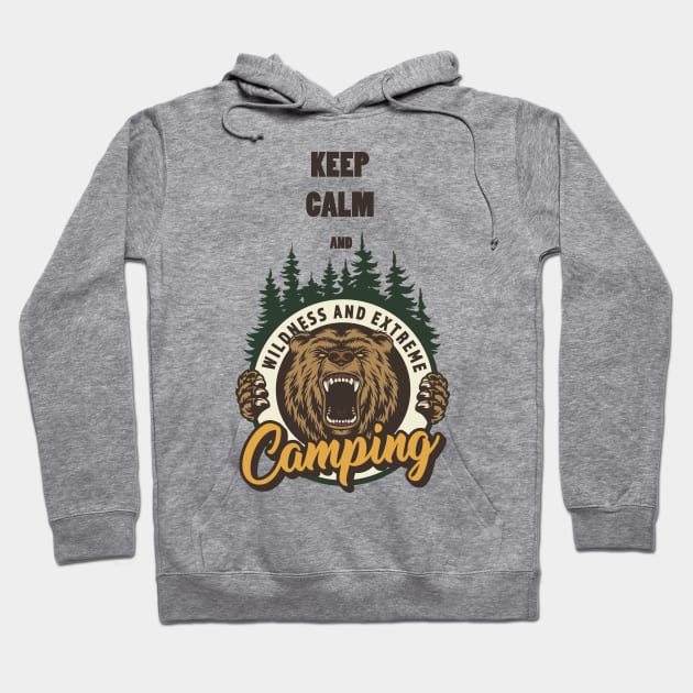 Keep calm and go camping Hoodie by NewUs